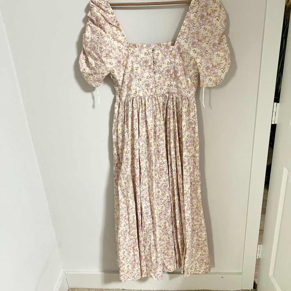 Free People She’s a Dream Midi Dress Powder Combo cotton size 6 - Picture 9 of 16